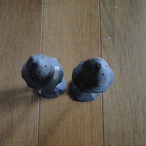 Antique Salt & Pepper  Silver Plate shakers